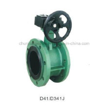 Lining Rubber Flange Butterfly Valve